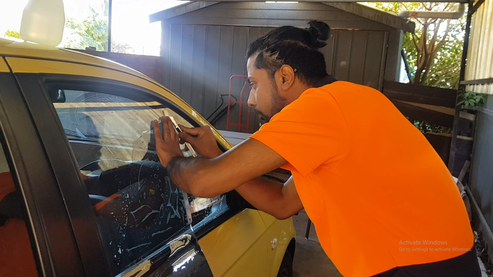 Abheshik — tinting a car professionally