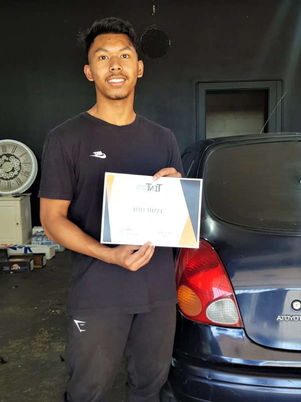 Jamie Him — Window Tint Skool certificate